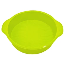 29*24,5*6 см 160 г большой и очаровательный круглый 3D силиконовый торт жаропрочные Инструменты для выпечки, форма для выпечки, лоток для выпечки
