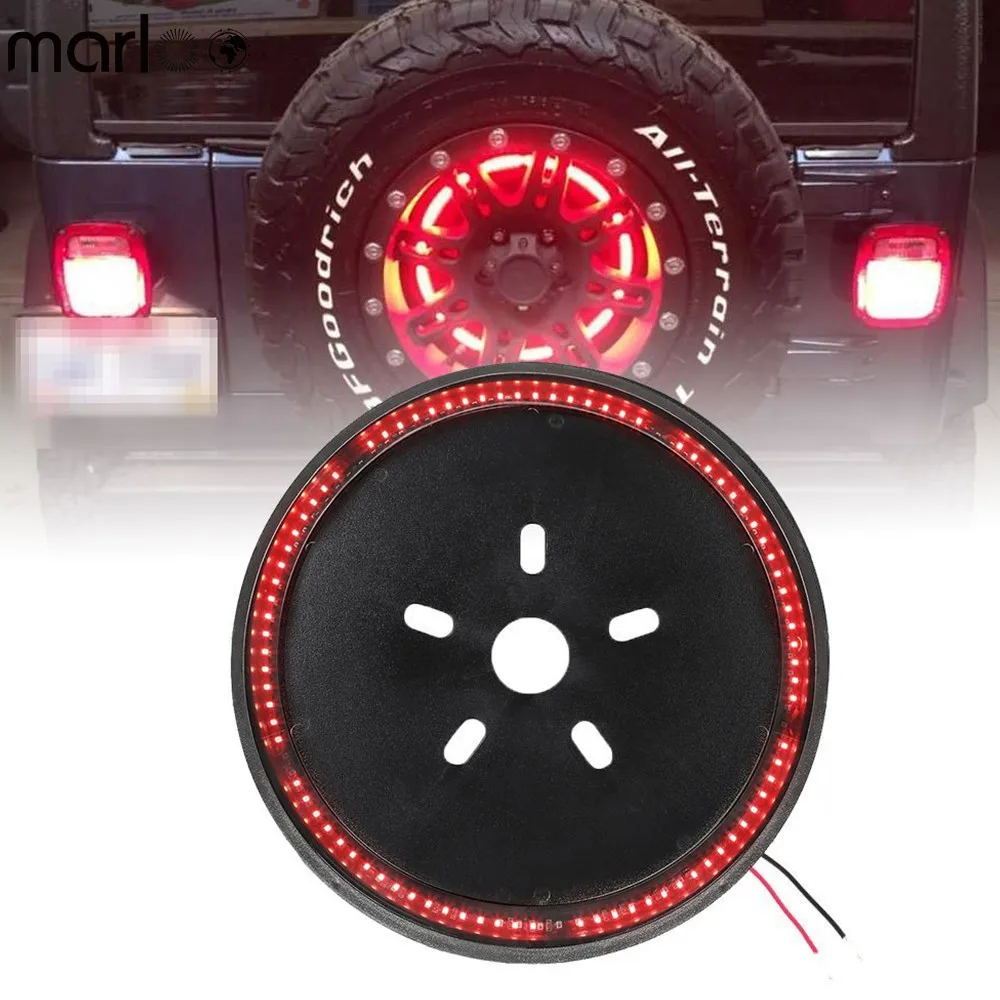 Spare Tire LED 3rd Third Brake Light Red Lamp Ring for Jeep Wrangler JK 2007-2018 Car Accessories | Автомобили и мотоциклы