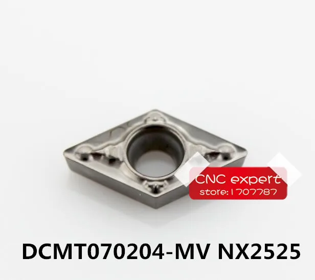 

Free Shipping DCMT070202-MV NX2525/DCMT070204-MV NX2525/DCMT070208-MV NX2525 Turning blade,Suitable for SDJCR/SDACR Lathe tool
