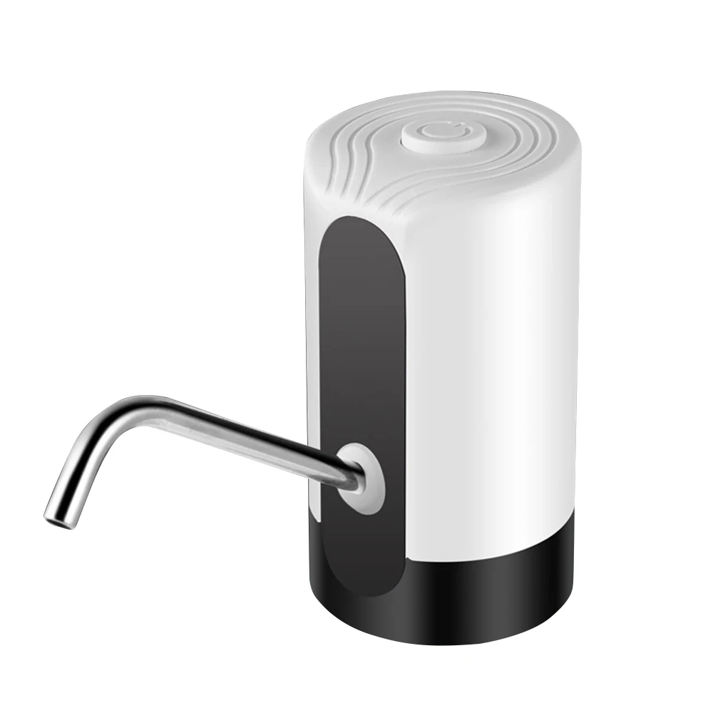 Портативное автоматическое зарядное устройство USB диспенсер для водяного насоса с выпускной трубкой из нержавеющей стали бутылка для питья автоматический переключатель насоса - Цвет: Белый
