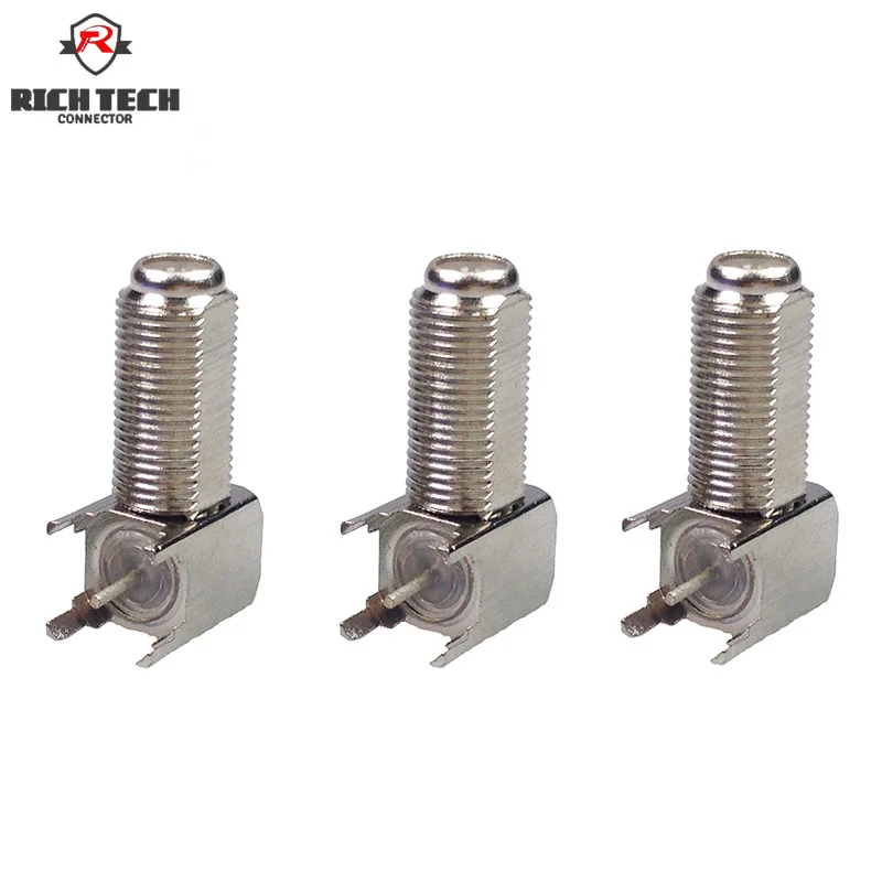 Buy 8pcs F type panel mount adapter F female PCB