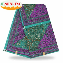 ESEWING Высококачественная африканская восковая ткань с принтом хлопок Анкара швейный материал для платья Анкара восковая ткань с принтом 6 ярдов