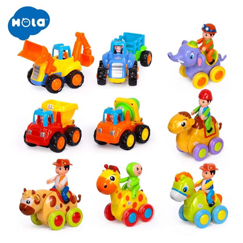 

2 Style Toys For Kids High Quality Plastic Cars Toys Cartoon Models Christmas Gifts HUILE TOYS 326AB & 366X