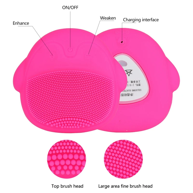 Мини-электрическая Массажная щетка для чистки лица, стиральная машина, водонепроницаемые силиконовые очищающие инструменты, высокое качество