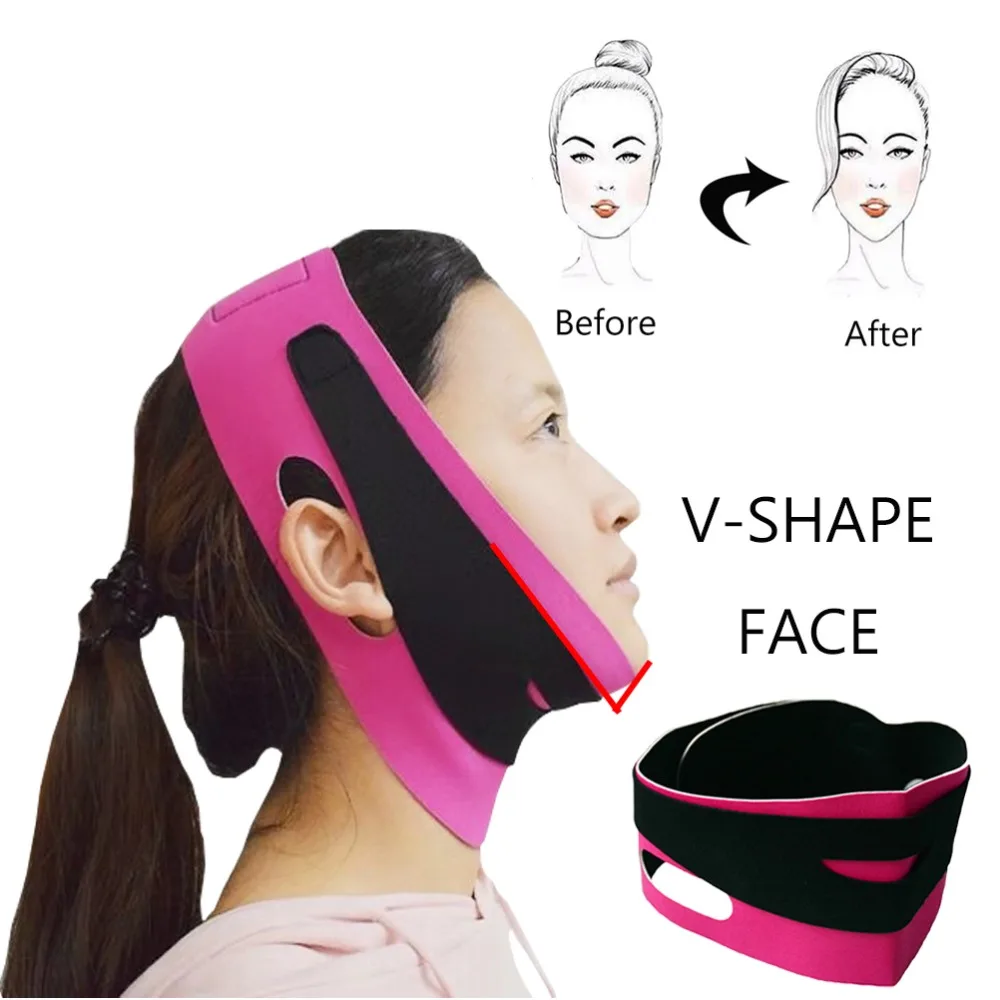 2019 подтягивание лица маска формы лица для похудения Бандаж-пояс маска для ухода за кожей Инструменты убирает двойной для лица и подбородка