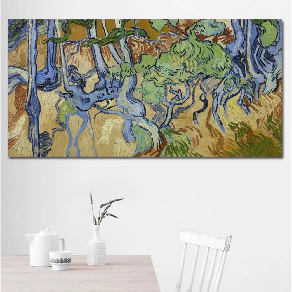 

SELFLESSLY VINCENT VAN GOGH Roots and Tree Trunks print CANVAS WALL ART PRINT ON CANVAS OIL PAINTING no frame wall pictures home