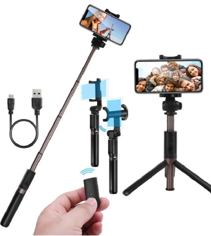 

2019 Hot Bluetooth Selfie Stick Tripod Portable Wireless Control Monopod Handheld for iOS/Huawei/Xiaomi Phone