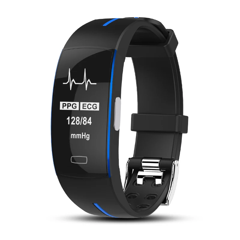 

RUIJIE P3 Smart Bracelet ECG+PPG Blood Pressure Heart Rate Monitoring IP67 Waterpoof Pedometer Fitness Tracker Sports Band