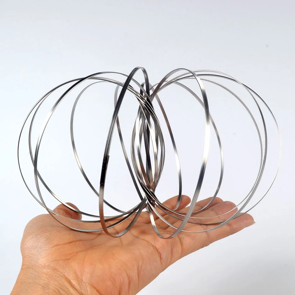 

KOCOZO Flow Toy Flow Ring Metal Toys Kinetic Spring Funny Outdoor Game Intelligent Relax Toy Fidget Spinner