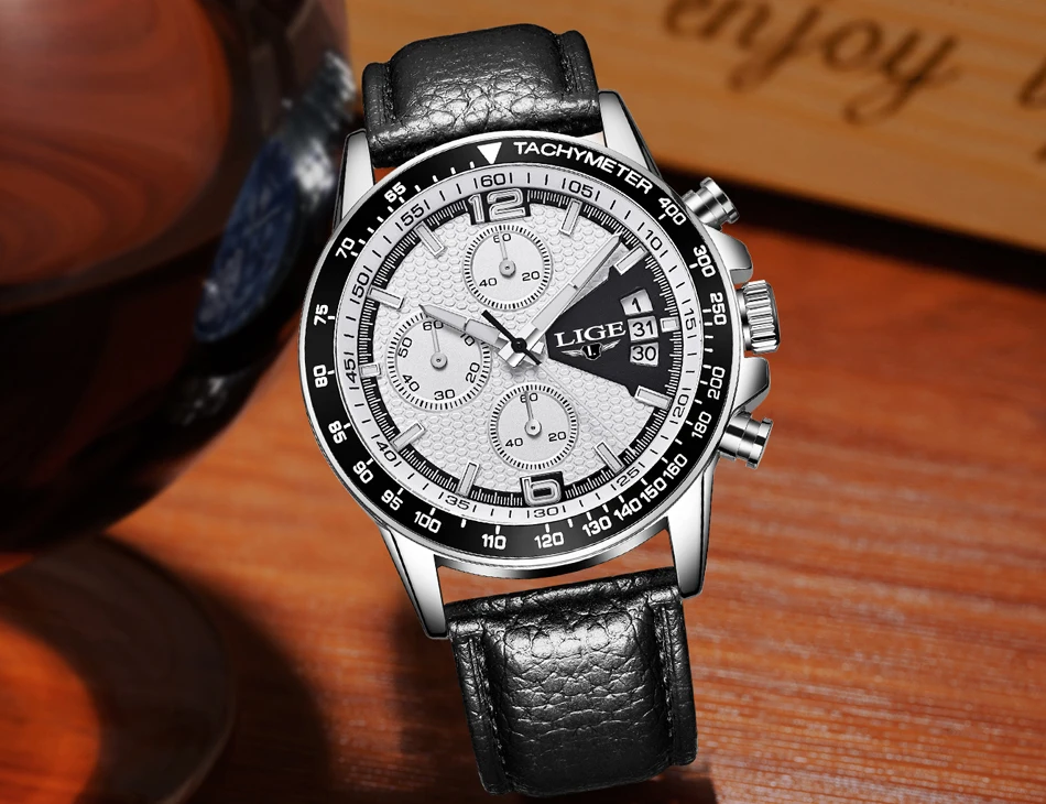 LIGE брендовые новые мужские часы Бизнес Кварцевые часы мужские настоящие с тремя циферблатами светящиеся водонепроницаемые 30 м уличные спортивные стальные часы