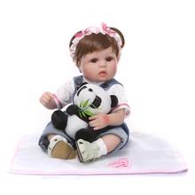 NPK 18 дюймов 42 см куклы для новорожденных реалистичные куклы новорожденных не полный корпус силиконовые Bebe Reborn подарок на день рождения для девочек детские игрушки