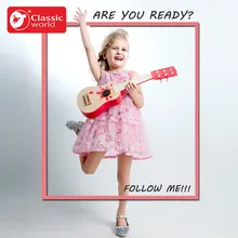 Классическая мировая Звезда деревянная гитара музыкальное просветление подарок игрушка для малыша гитара Начинающий дизайн нейлоновые струны не повредить руку