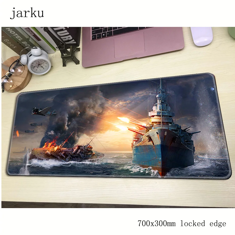 Warship pad мышь computador игровая мышь pad 700x300X2 мм padmouse большой высококлассный Коврик Для Мыши Эргономичный гаджет офисные настольные коврики