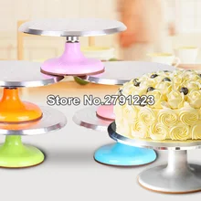 30 см Алюминиевый сплав торт поворотный стол Вращающийся торт украшение стенд Противоскользящий торт стойка поворотный стол