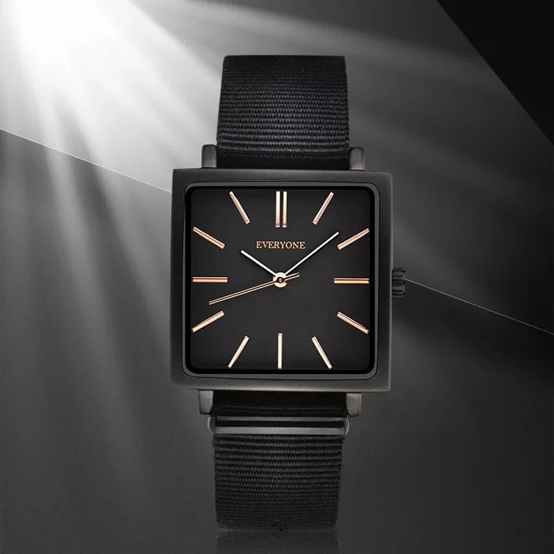 

Nylon strap Fashion Clock Men Watch Top Brand Luxury Quartz Rose Gold Scale Male Sport Watches Reloj Hombre Relogio Masculino