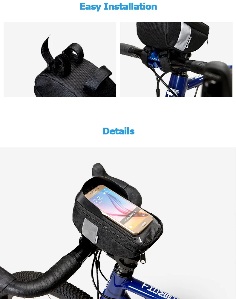 Cheap Sahoo 112003 Cycling Bicycle Bike Head Tube Handlebar Cell Mobile Phone Bag Case Holder Case Pannier Carrier For 6.5in Phone 8 Cheap Sahoo 112003 Cycling Bicycle Bike Head Tube Handlebar Cell Mobile Phone Bag Case Holder Case Pannier Carrier For 6.5in Phone 8