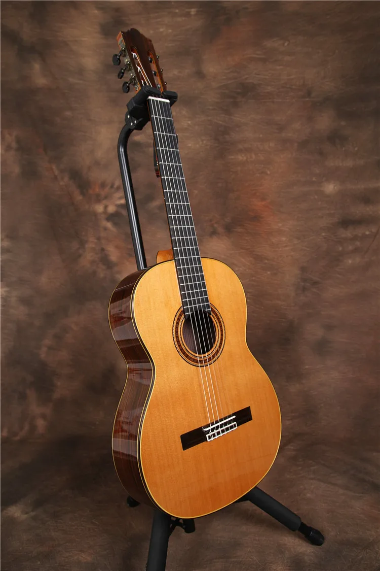 Professional Handmade 39 inch Full Solid Acoustic Classical guitar With Cedar Top/ Solid Rosewood Body +Hard Case,Gloss Professional Handmade 39 inch Full Solid Acoustic Classical guitar With Cedar Top/ Solid Rosewood Body +Hard Case,Gloss