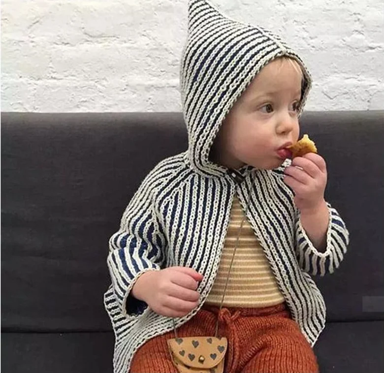 

Kids Knitted Cardigan Autumn Children Hooded Sweater Boys Clothing Baby Sweaters Infant Girls Single-Breasted Jacket