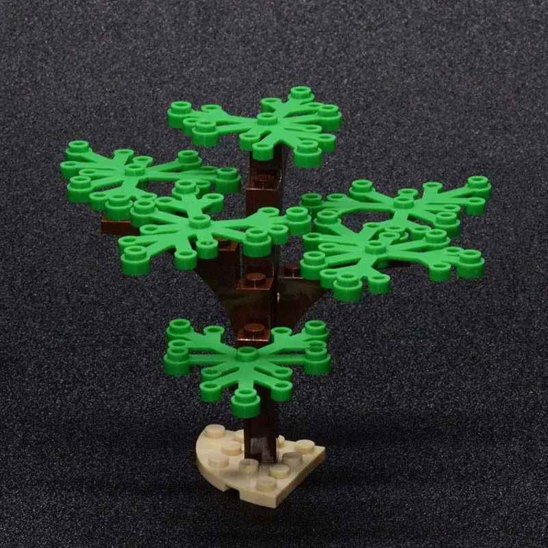 20Pcs City Block MOC Friends Mini Building Blocks Big Tree Branch