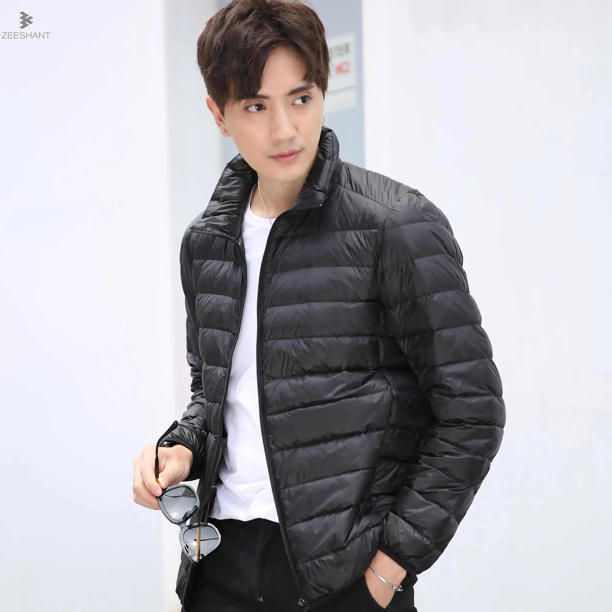 

Zeeshant Man Warm Coats Plus Size XXXL Super Light Warm Ultra-light White Duck Down Jacket For Men Solid Color Winter Jackets