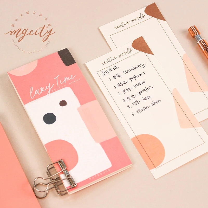 

1pcs New diary notebook with notebook Lazy time series diary plan notebook English notebook diary