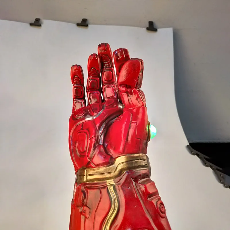 Мстители 4 Endgame Thanos латексные перчатки светодиодный Железный человек