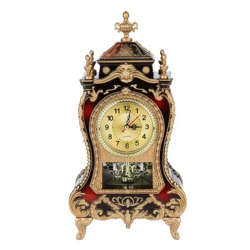 Table Clock Vintage Style Plastic Table Clock Antique Home Hotel