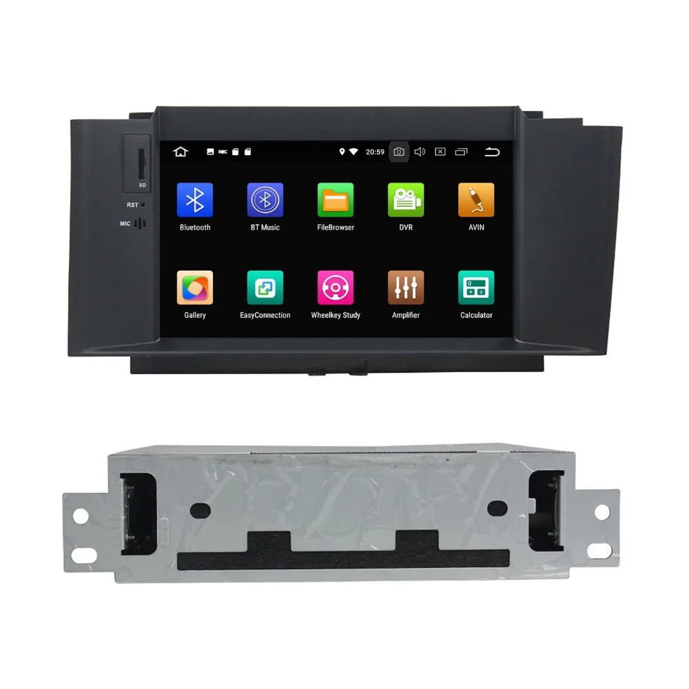 Discount 4GB+32GB Octa Core 7" Android 8.0 Car Audio DVD GPS Navigation for Citroen C4 2012 2013 2014 Car Radio WIFI Bluetooth USB DVR 5