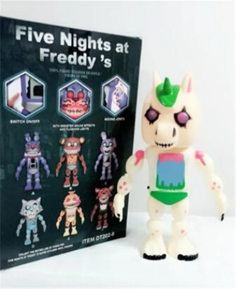 Five Nights At Freddy's FNAF Bonnie Foxy Freddy Fazbear/Ночной медведь Фредди, игрушки, фигурка, игрушка со звуком, светильник