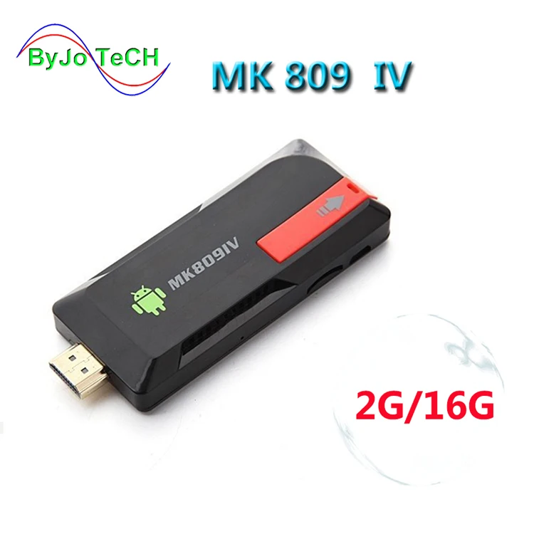 ByJoTeCH новейший 4K обновление MK809IV tv Dongle Stick Android tv Box RK3229 четырехъядерный 2G 8G 2G 16G Мини-ПК WiFi Android box 4K - Цвет: 2G 16G