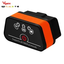 New Vgate iCar2 ELM327 Wifi OBD Scanner Bluetooth mini elm 327 obd2 Diagnostic-tool adapter for android/PC/IOS code reader