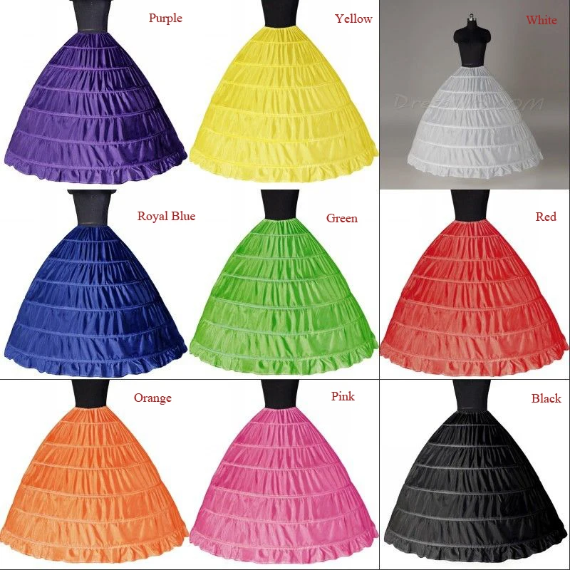 Atacado 6 aros casamento nupcial petticoat casamento gaze saia 2022 crinoline underskirt acessórios de casamento jupon mariage