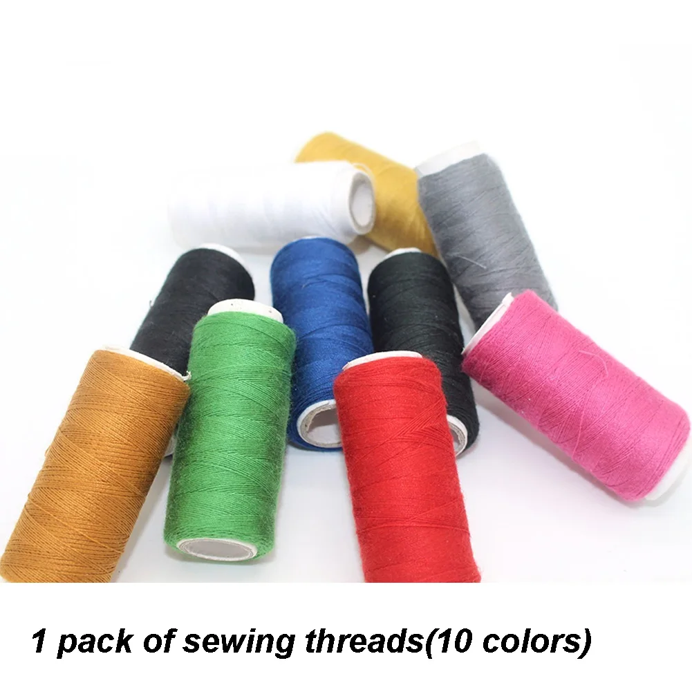 

10 Spools Machine Use Spun Strong Finest Mixed Color Professional Hand Craft Home Quilting Stitching Sewing Thread All Purpose