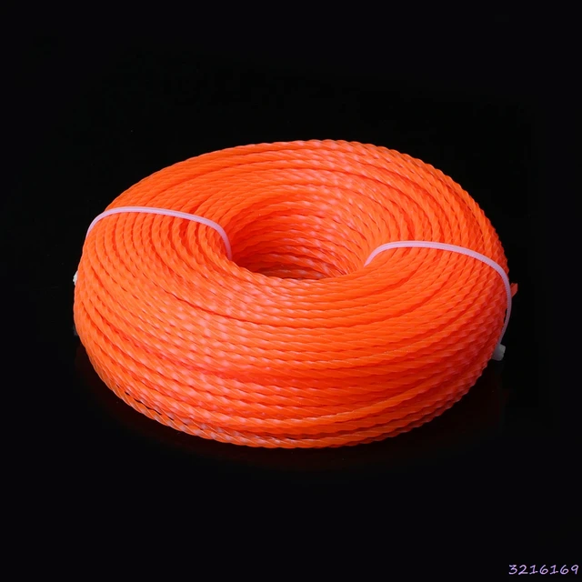 3.0mm Diameter Grass Trimmer Line Brush Cutter Power Nylon Twist Rope Cut weed