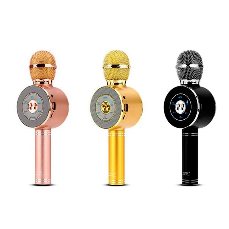 

Fashionable Led light flashing speaker microphone karaoke microphone wireless usb microphone bluetooth microphone for PC phone