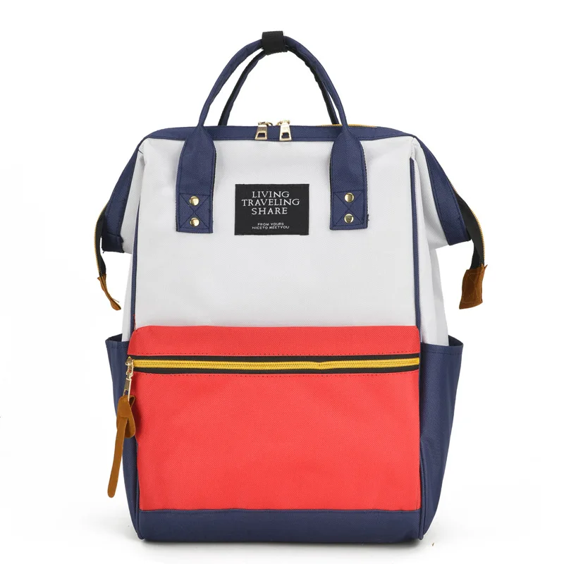 

New Fashion Ring School Backpack Women Waterproof Oxford Printing Ring Package Bags Brand Young Men and Women Backpack Mommy Bag