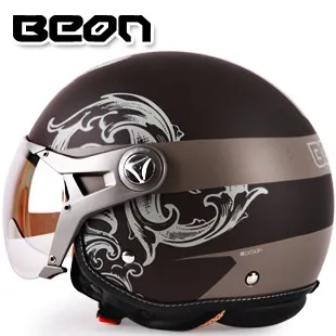 BEON B-100, Ретро стиль, мотоциклетный шлем, Ретро стиль, с открытым лицом, vespa casco capacete moto ciclistas, половина, мото шлемы - Цвет: 15