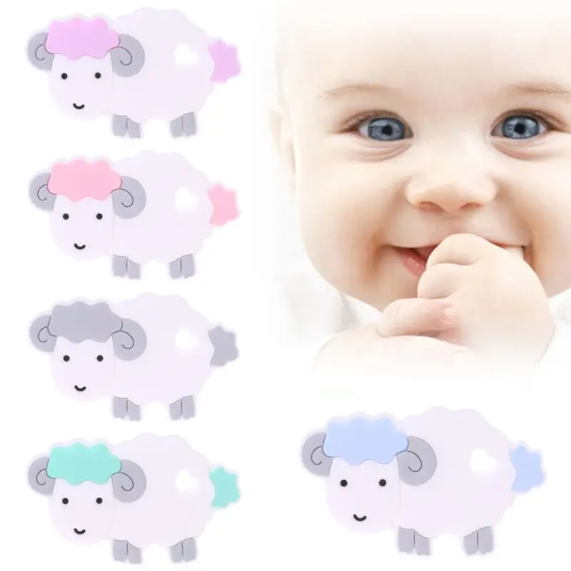 

Maternal and Child Supplies New Baby Teether Chew Children Care Appease Molars Infant Little Sheep Shape Silicone Tooth Gel Toys