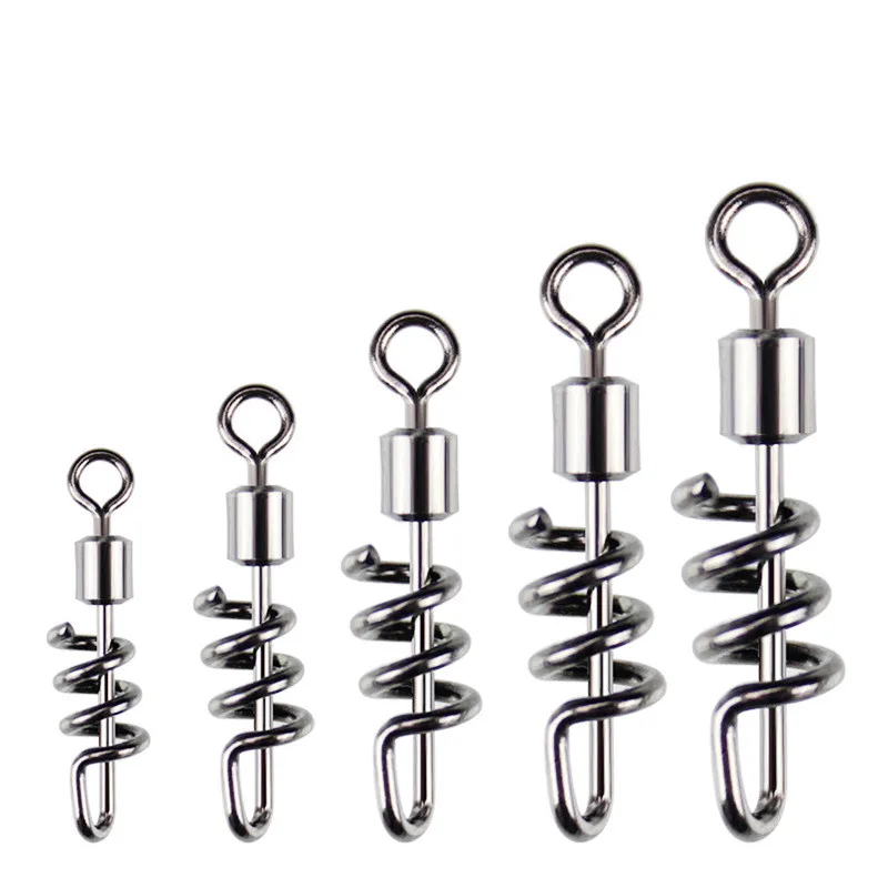 

20PCS Heavy Duty Ball Bearing Swivel Fishing Spring Connectors 2# 4# 6# 8# 10# 14Kg-43Kg Max Strength Fishing Accessories