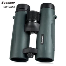 Eyeskey 10x43 ED Стекло бинокль Водонепроницаемый телескоп Bak4 Prism Оптика Кемпинг прицелов мощный профессиональный бинокль