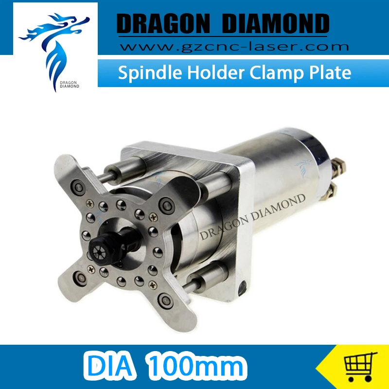 

CNC Router Machine Spindle Motor Auto Pressure Plate Dia 100mm for 3kw/4kw Spindle Holder Clamp Plate