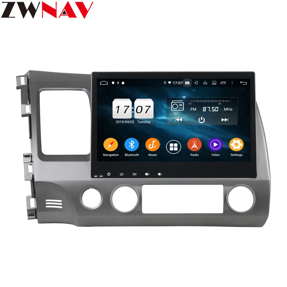 Flash Deal 10.1" Android 9 4+64G DSP Car DVD Player GPS navigation For HONDA Civci 2006-2011 head unit multimedia player tape recorder 1