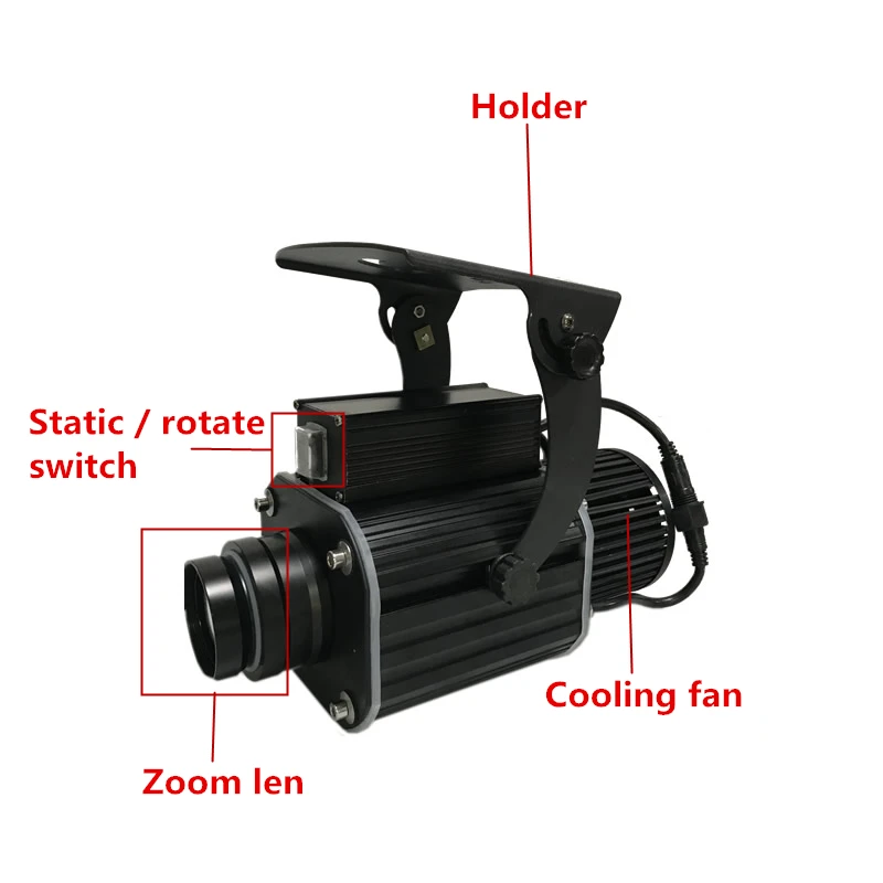 Sharelife مخصص شعار Gobo 50 W إضاءة مقاومة للماء كشاف ضوء للعرض شريط مخزن الإعلان الزفاف DJ المرحلة تأثير الإضاءة