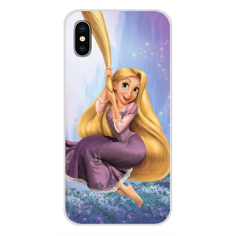 Спутанные Флинн Рапунцель Ruff ryers длинные волосы для Apple IPhone X XR XS MAX 4 4s 5 5S 5C SE 6 6 S 7 8 Plus ipod touch 5 6 мягкий чехол - Цвет: images 11