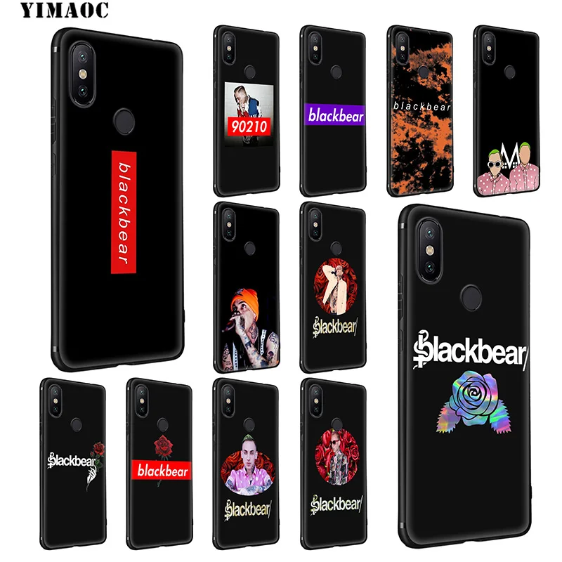 YIMAOC Blackbear черный медведь реперские кепки мягкий чехол для Xiaomi mi 9T 9 8 Se 6 MAX 3 A1 A2 Lite CC9E