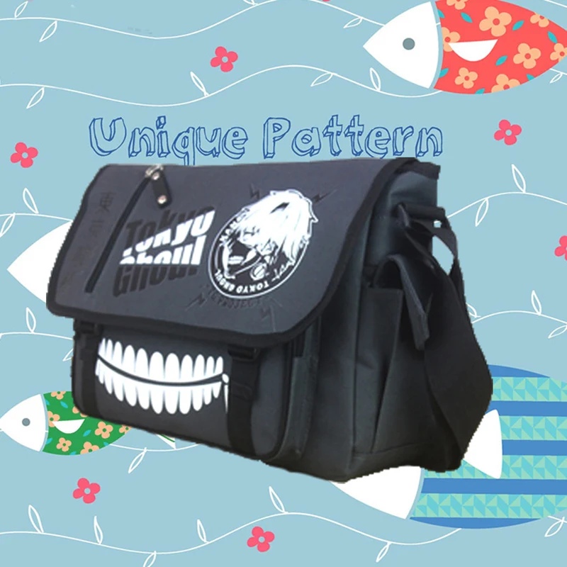 

Anime Art Cartoon Tokyo Ghoul Satchel Canvas Bag Shoulder Figure Toys Messenger Bag Fashion Crossbody Bag