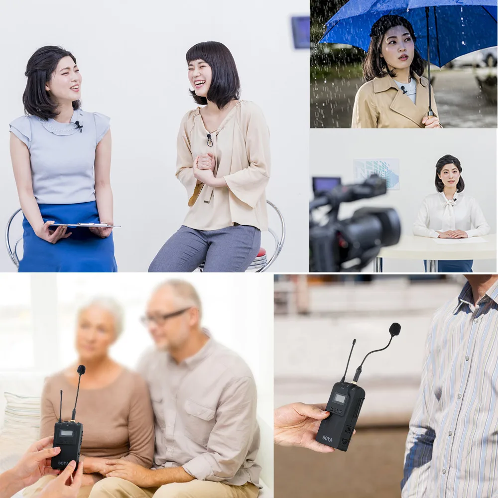 BOYA BY-WM8 Pro UHF Wireless Lavalier Microphone