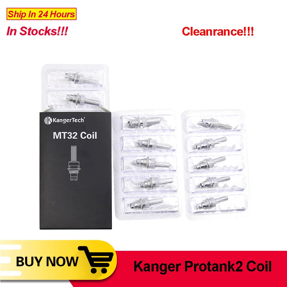 

[Cleanrance] Original Kanger Protank 2 Coil 5pcs Protank 2 Replacement Coil Head Heating Core 1.5/1.8/2.2/2.5ohm Atomizer Core
