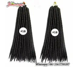 Гавана Dreadlock Плетеный toyokalon мягкая страх fauxlocs extensions18 "синтетический дреды Бусины крючком волос