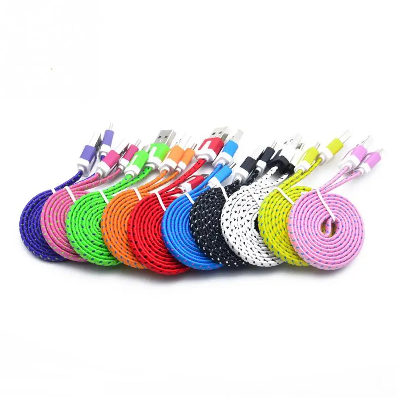 Цветной мини USB кабель для быстрой зарядки и синхронизации данных V8 разъем 3 фута веревка микро шнур для huawei Xiaomi Android 1 м/2 м/3 м